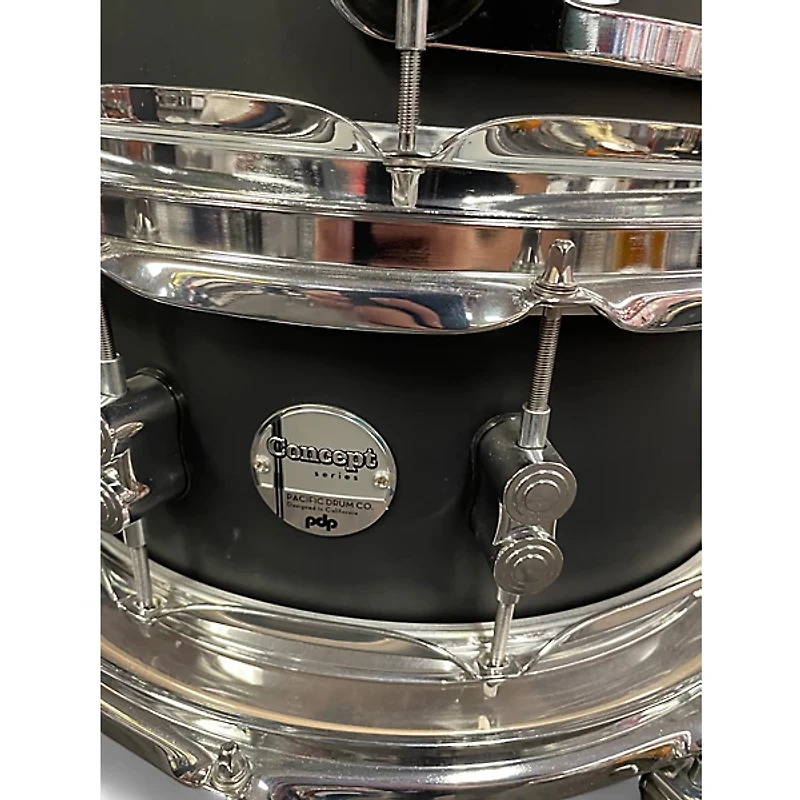 Used PDP by DW 5 Piece Concept Series Satin Black Drum Kit
