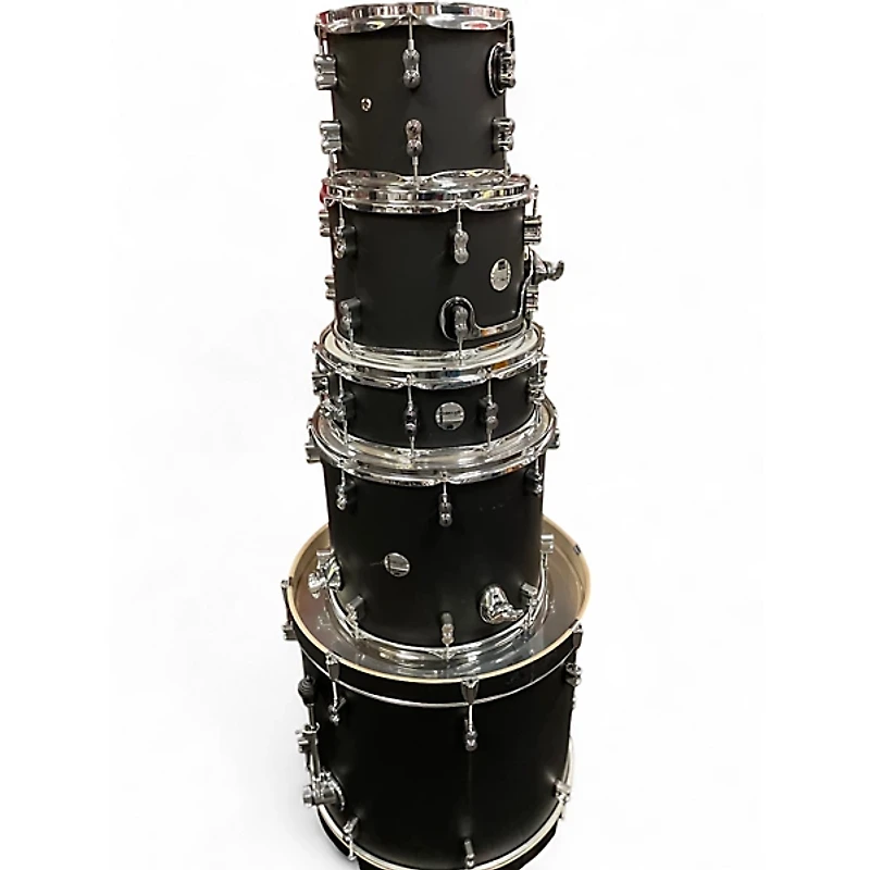 Used PDP by DW 5 Piece Concept Series Satin Black Drum Kit