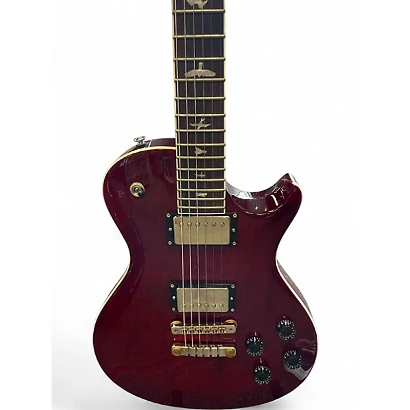 Used PRS SE Singlecut McCarty 594 Cherry Solid Body Electric Guitar