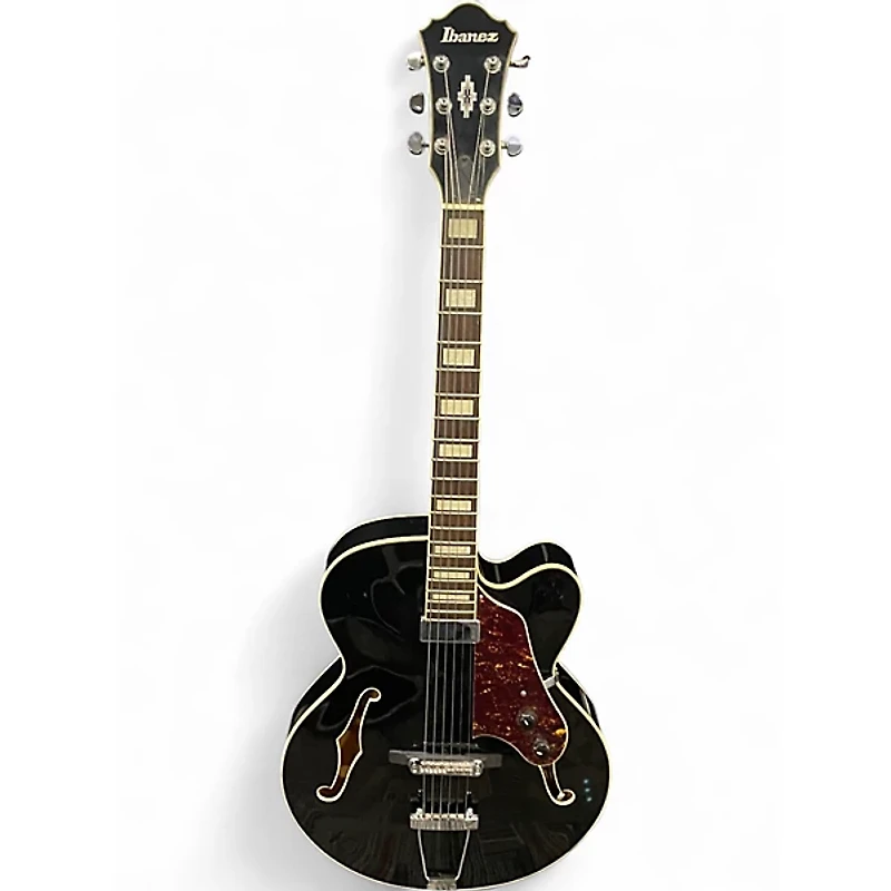 Used Ibanez AF71F Black Hollow Body Electric Guitar