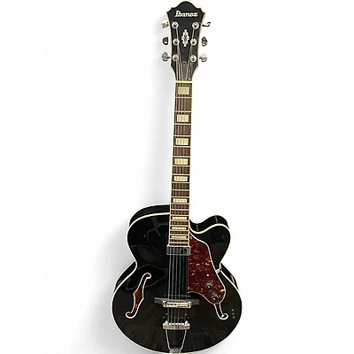 Used Ibanez AF71F Black Hollow Body Electric Guitar