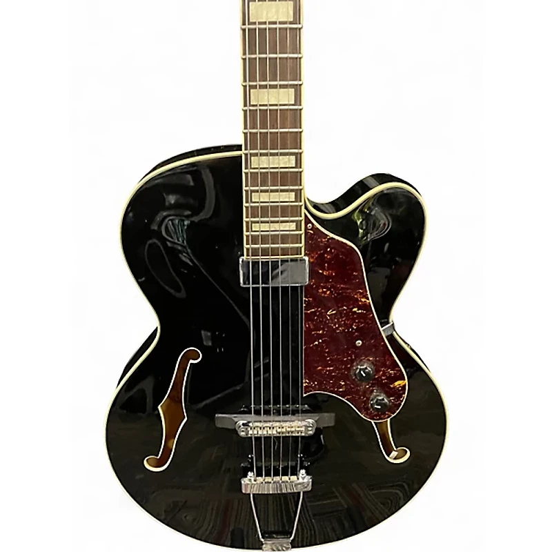 Used Ibanez AF71F Black Hollow Body Electric Guitar
