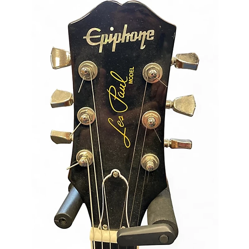 Used Epiphone les paul modern black sparkle Solid Body Electric Guitar