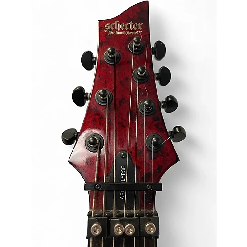 Used Schecter Guitar Research C-7 FR-S Apocalypse Red Reign Solid Body Electric Guitar