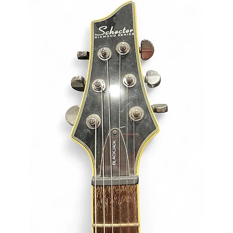 Used Schecter Guitar Research Blackjack C1 Black Solid Body Electric Guitar