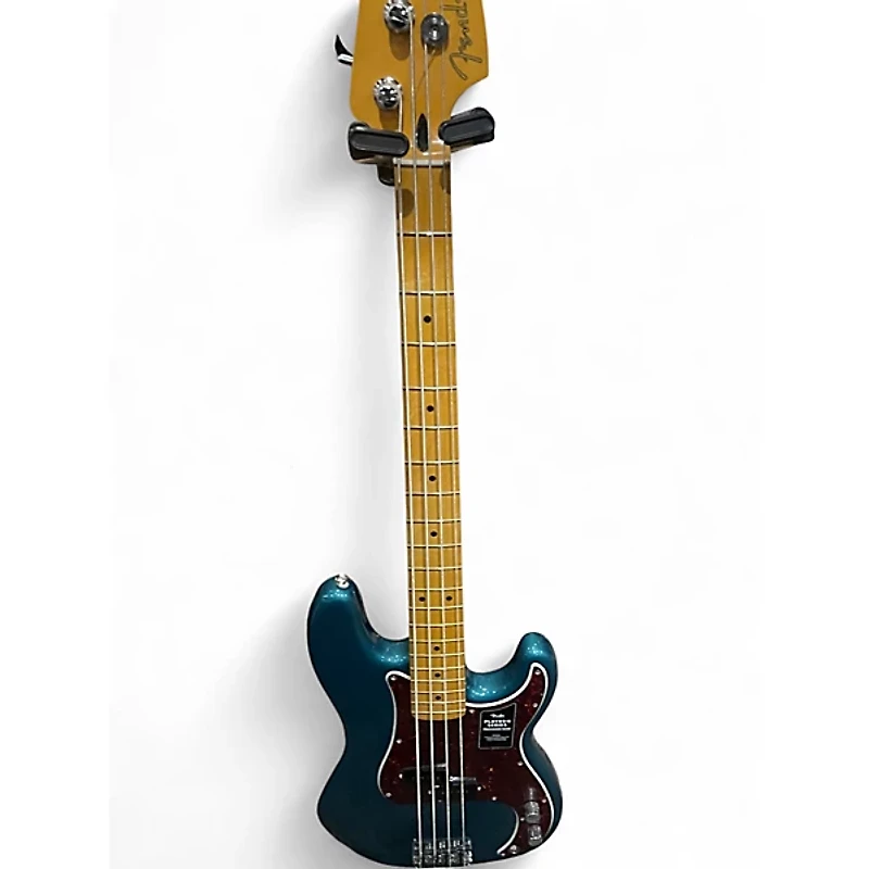 Used Fender Player Precision Bass Tropical Turquoise Electric Bass Guitar