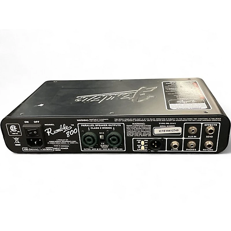 Used Fender RUMBLE 800 Bass Amp Head