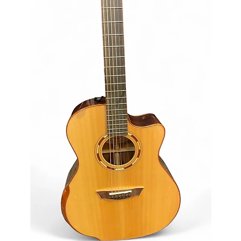 Used Washburn WCG25SCE Comfort Natural Acoustic Electric Guitar
