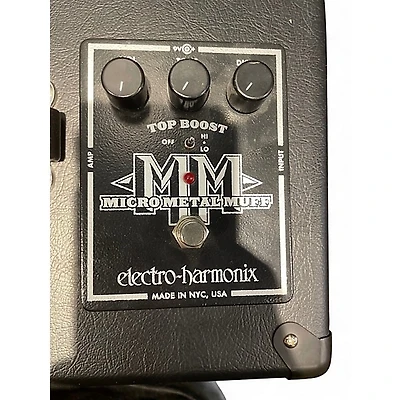 Used Electro-Harmonix Micro Metal Muff Distortion Effect Pedal