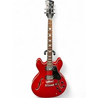 Used Firefly FF338 Red Hollow Body Electric Guitar