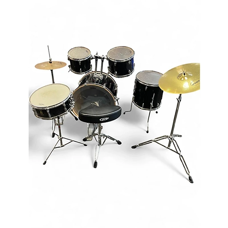 Used Yamaha 5 Piece Rydeen Black Drum Kit