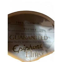 Used Epiphone Elitist 1965 Casino Natural Hollow Body Electric Guitar