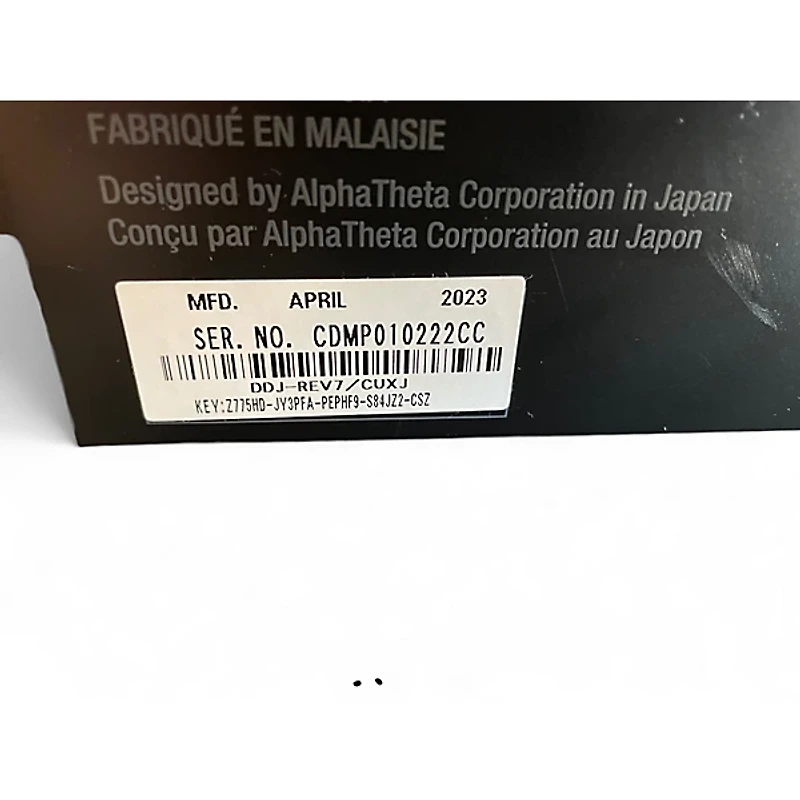 Used AlphaTheta DDJ REV7 DJ Controller