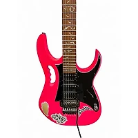 Used Ibanez JEMJR Atomic Pink Solid Body Electric Guitar