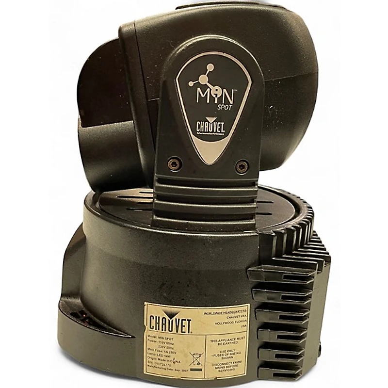 Used CHAUVET DJ MiN Spot DMX LED Moving Yoke Intelligent Lighting