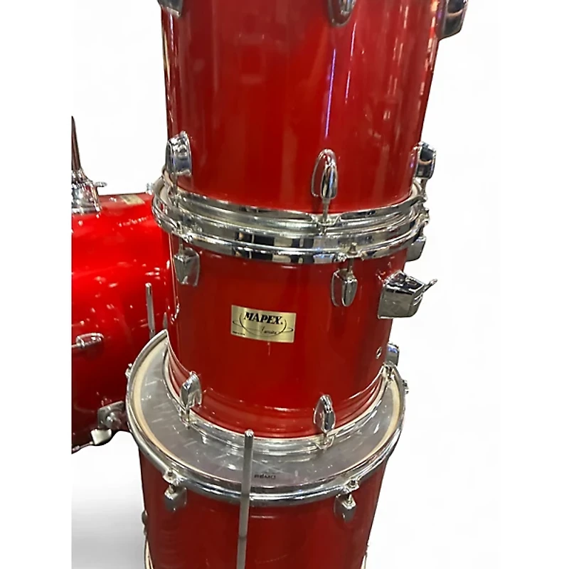 Used Mapex 5 Piece v series red Drum Kit