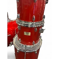 Used Mapex 5 Piece v series red Drum Kit