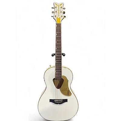 Used Gretsch Guitars G5021WPE Rancher Penguin Parlor white Acoustic Electric Guitar