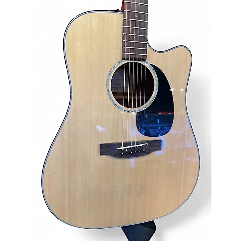 Used Takamine EG340C Natural Acoustic Electric Guitar