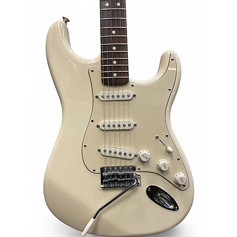 Used Fender Player Stratocaster Olympic White Solid Body Electric Guitar