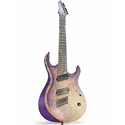 Used Kiesel Neckthrough Aries Multiscale Purple Solid Body Electric Guitar