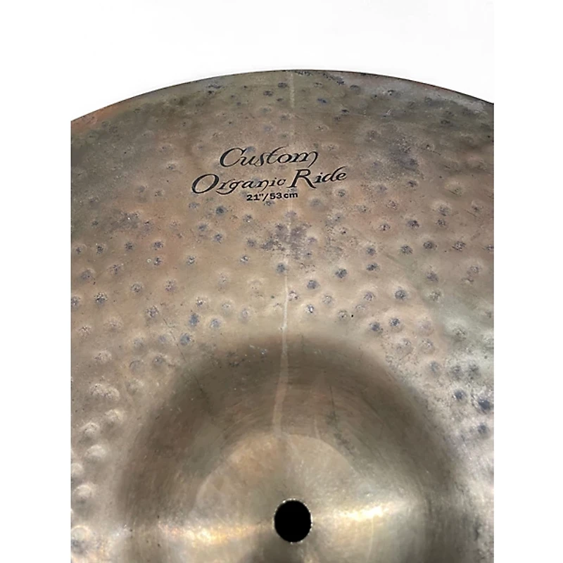 Used Zildjian 21in K custom organic ride Cymbal
