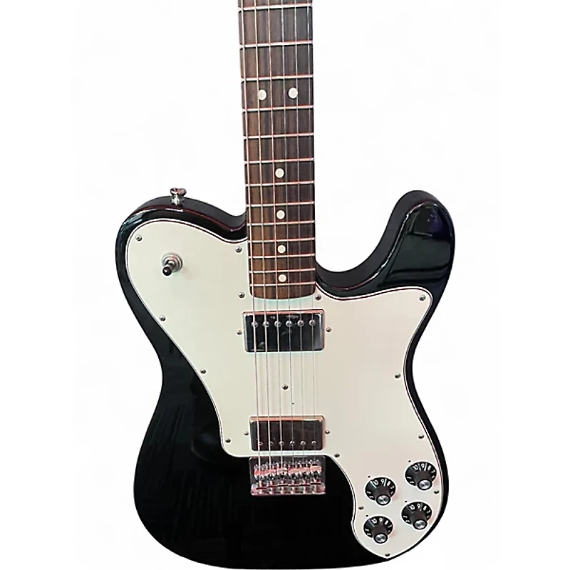 Used Fender Chris Shiflett Telecaster Deluxe Black Solid Body Electric Guitar