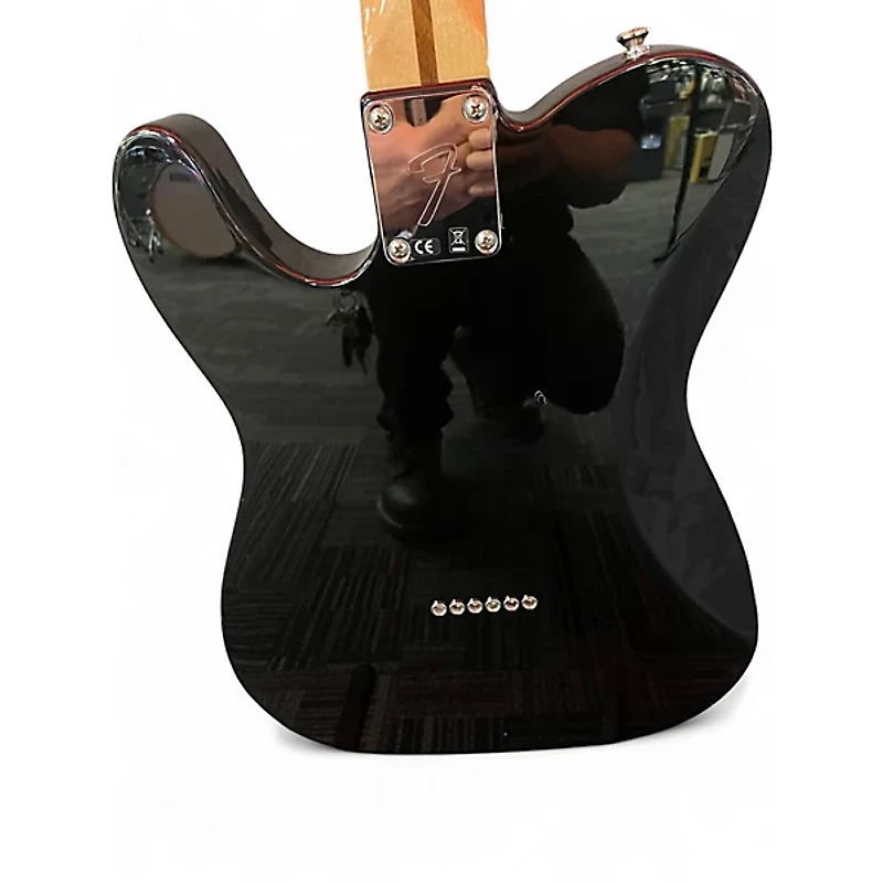 Used Fender Chris Shiflett Telecaster Deluxe Black Solid Body Electric Guitar