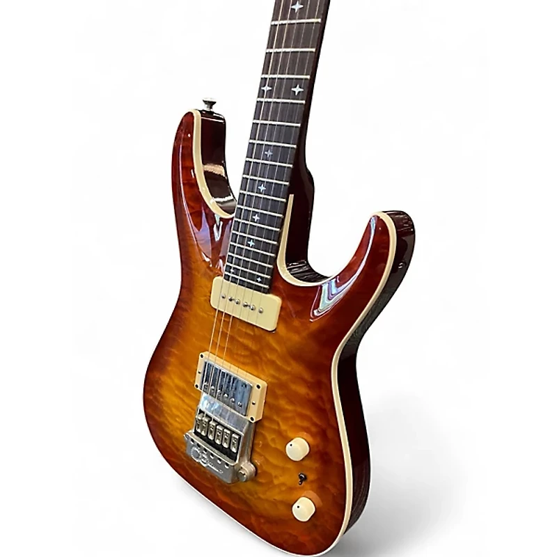 Used Erlewine Evertune Electric Sunburst Solid Body Electric Guitar