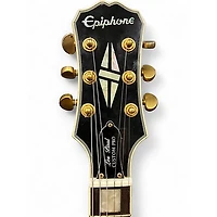 Used 2015 Epiphone Les Paul Custom Pro Alpine White Solid Body Electric Guitar