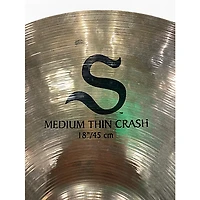 Used Zildjian 18in S Family Medium Thin Crash Cymbal