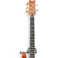 Used Schecter Guitar Research Stiletto Studio 5 String Honey Satin Electric Bass Guitar