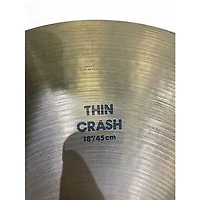 Used Zildjian 18in avedis 18 inch thin crash   Cymbal