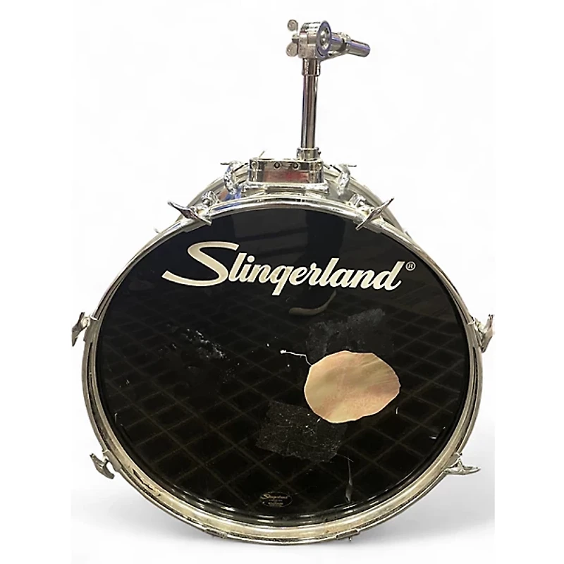 Used Slingerland 3 Piece Shell Pack Black Drum Kit
