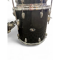 Used Slingerland 3 Piece Shell Pack Black Drum Kit