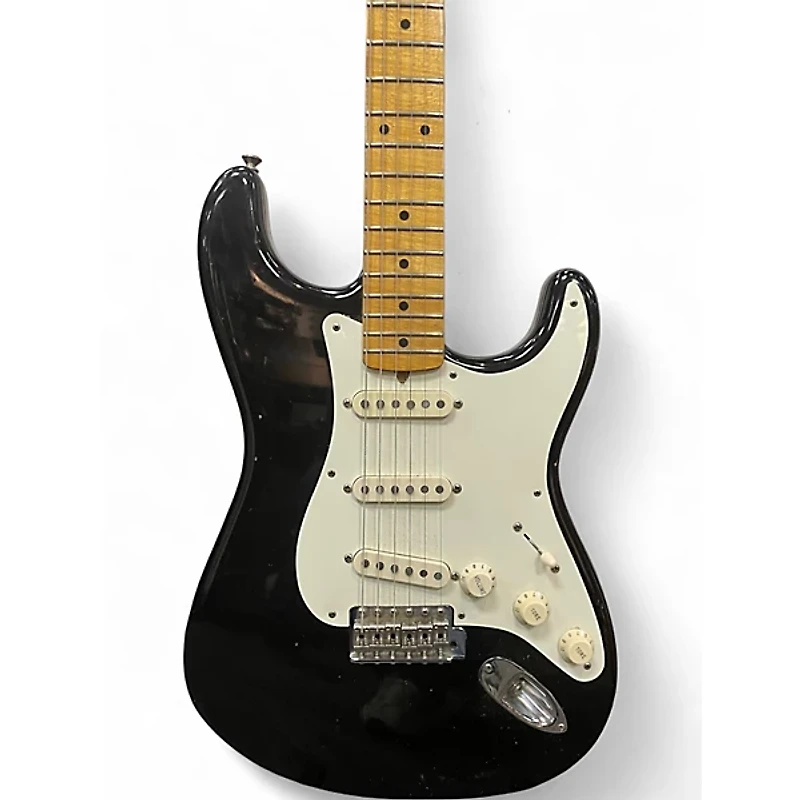 Used Fender Artist Series Eric Johnson Stratocaster Black Solid Body Electric Guitar