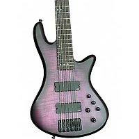 Used Schecter Guitar Research Stiletto Studio 5 String Trans Purple BURST Electric Bass Guitar