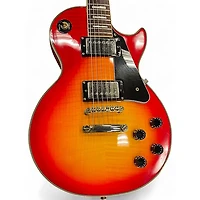 Used Epiphone Les Paul Custom Cherry Sunburst Solid Body Electric Guitar