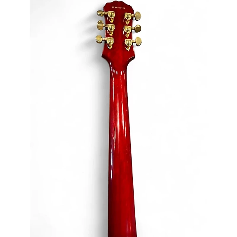 Used Epiphone Les Paul Custom Cherry Sunburst Solid Body Electric Guitar