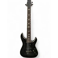 Used Schecter Guitar Research Omen Extreme 7 See Thru Black Solid Body Electric Guitar