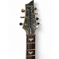 Used Schecter Guitar Research Omen Extreme 7 See Thru Black Solid Body Electric Guitar