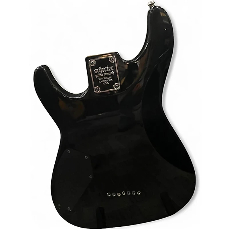 Used Schecter Guitar Research Omen Extreme 7 See Thru Black Solid Body Electric Guitar