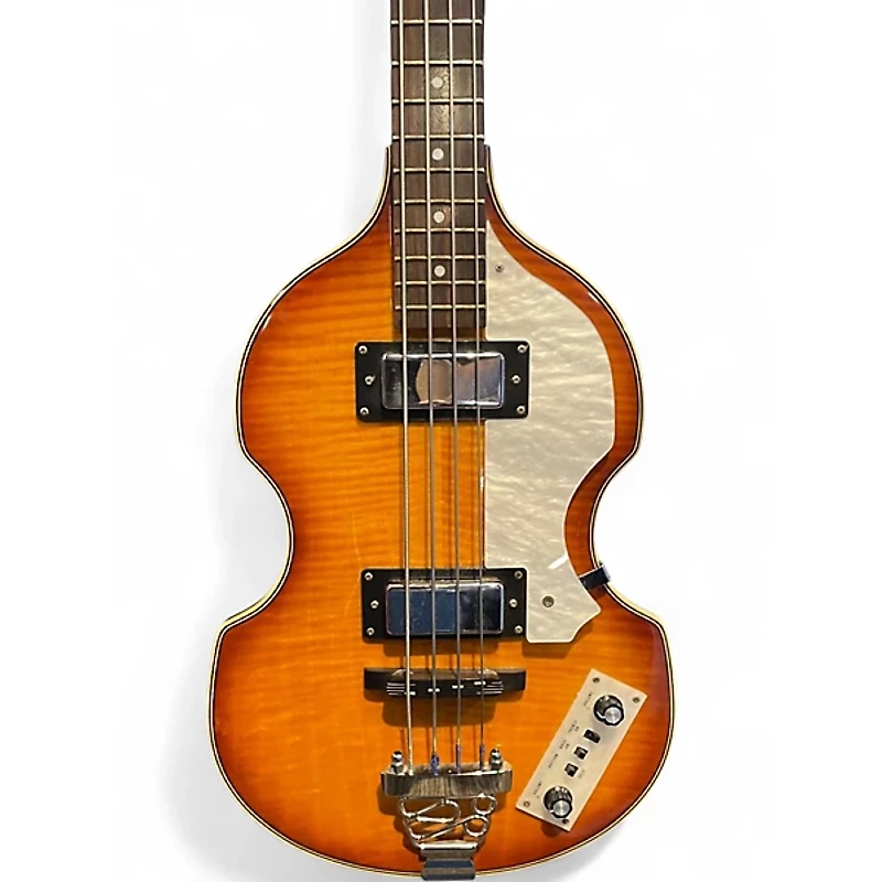 Used Rogue VB100 Brown Sunburst Electric Bass Guitar