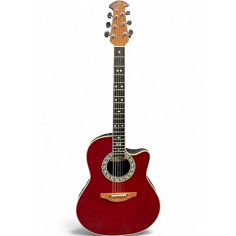 Used Ovation 1867 Legend Wine Red Acoustic Electric Guitar
