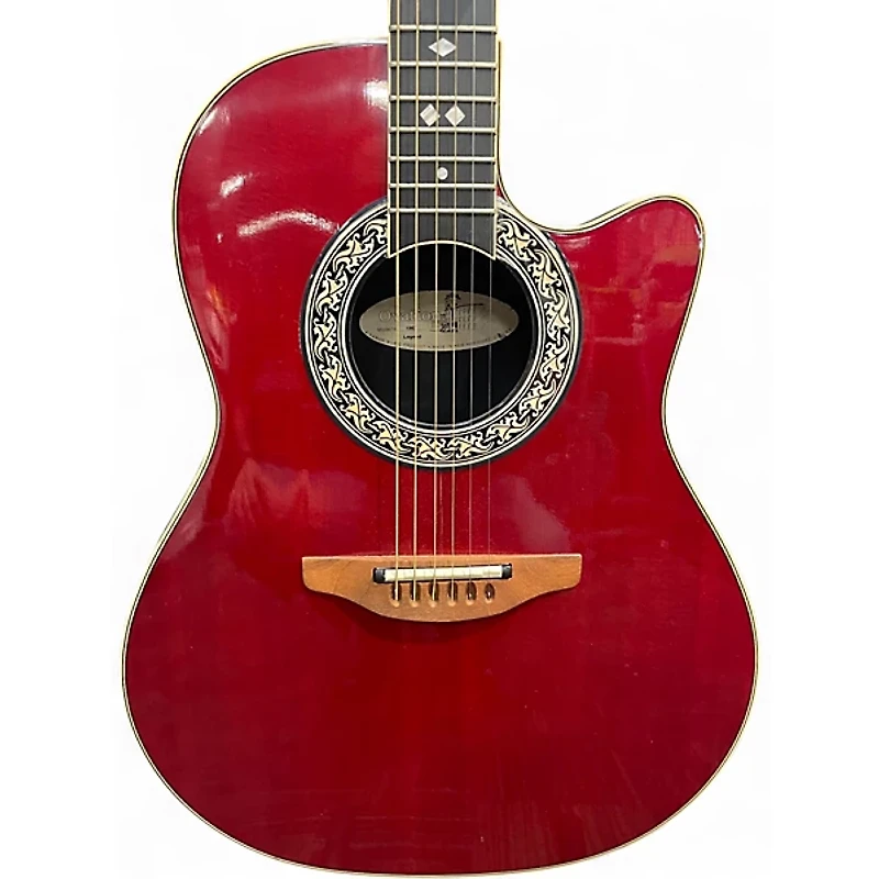 Used Ovation 1867 Legend Wine Red Acoustic Electric Guitar