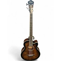Used Ibanez AEB10E DARK VIOLIN SUNBURST Acoustic Bass Guitar