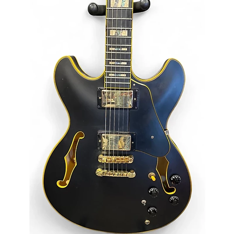 Used Ibanez JSM20 Black Hollow Body Electric Guitar