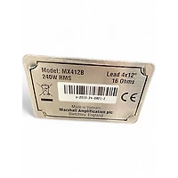 Used Marshall MX212 2x12 Guitar Cabinet