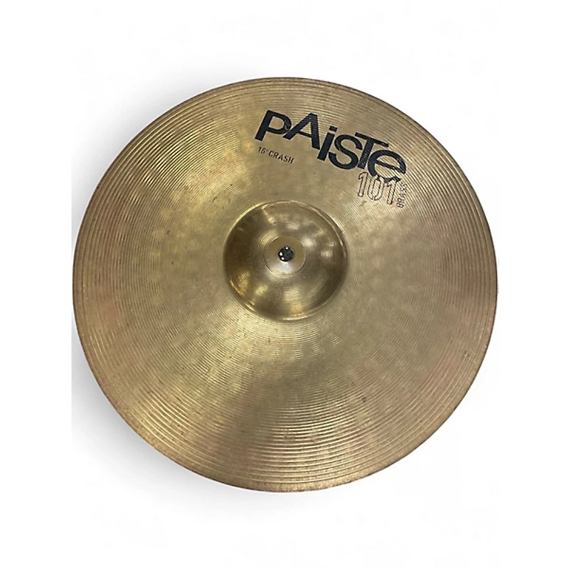 Used Paiste 16in 101 BRASS CRASH Cymbal