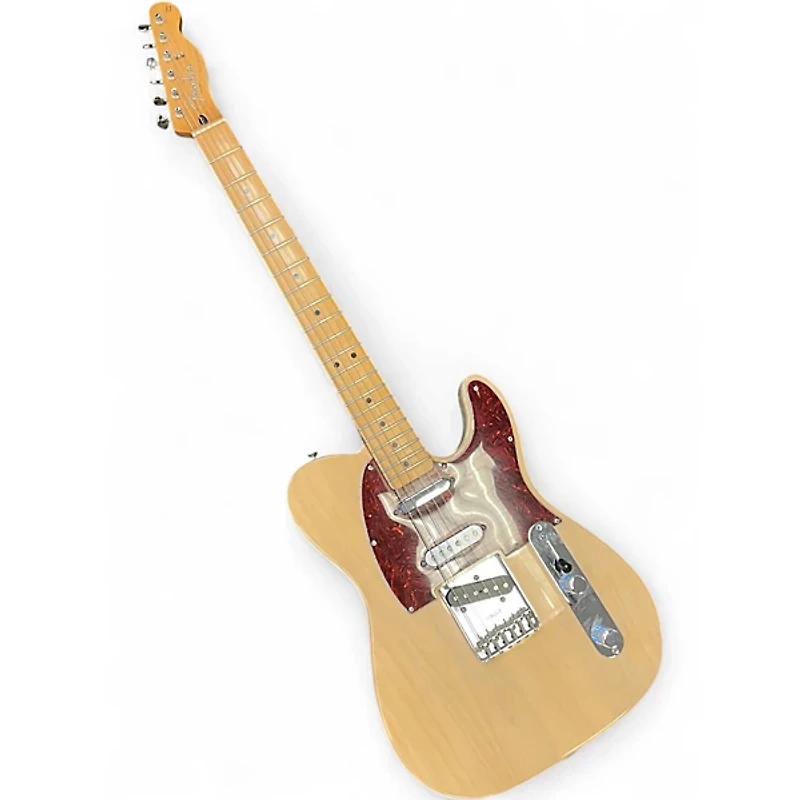 Used Fender delux nashville telecaster Ash White Solid Body Electric Guitar